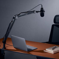 Asta microfono da tavolo 80cm Braccio snodabile per microfoni da 3/8" e 5/8"