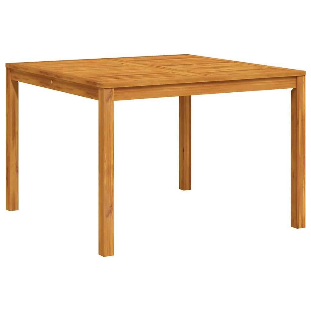 Tavolo da Pranzo da Giardino 110x110x75cm Legno Massello Acacia 366369