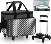 Carrello per tessuto con cassetti su ruote - rimovibile e pratico - nero