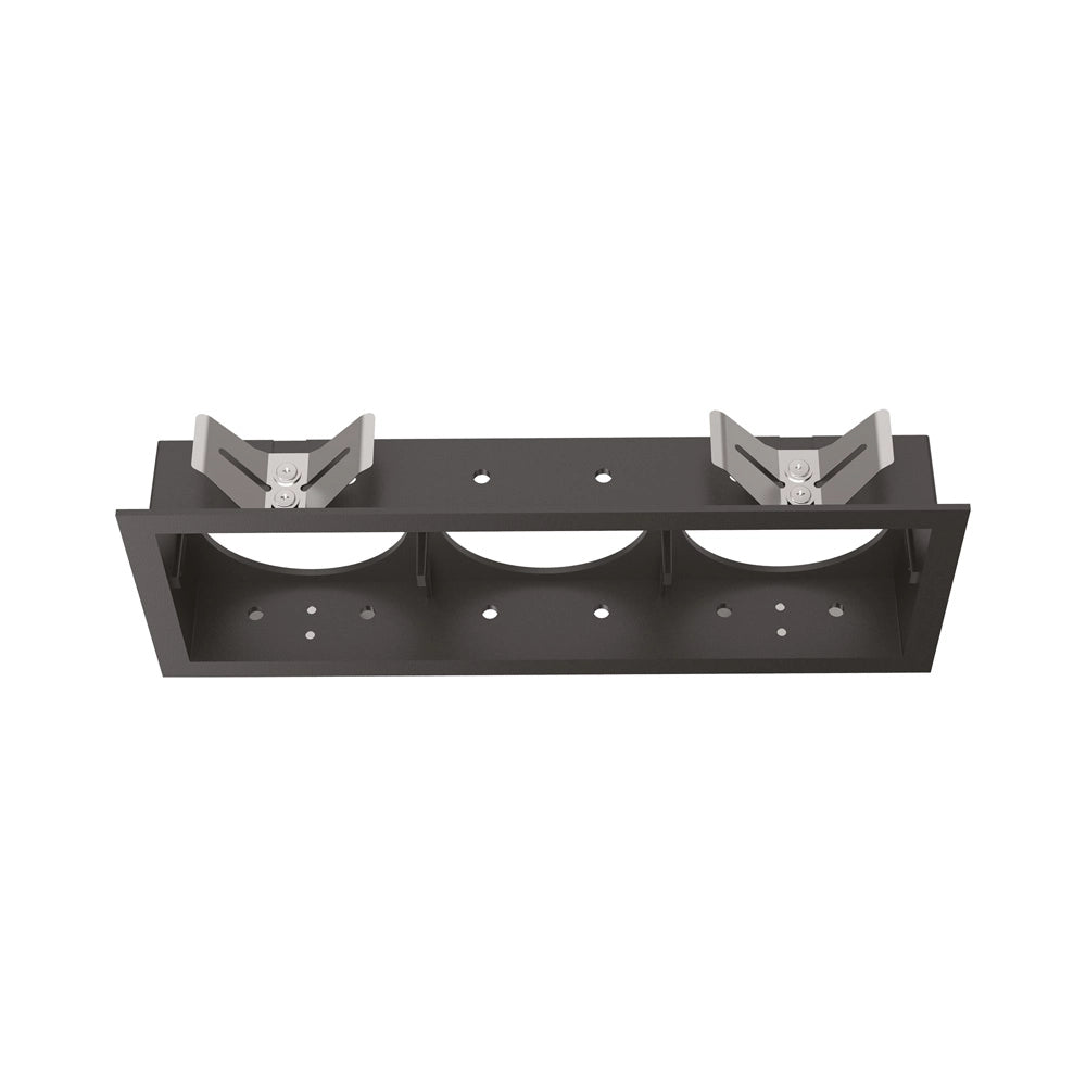 Cornice Rettangolare Tripla A Incasso Contemporanea Bento Metallo Nero