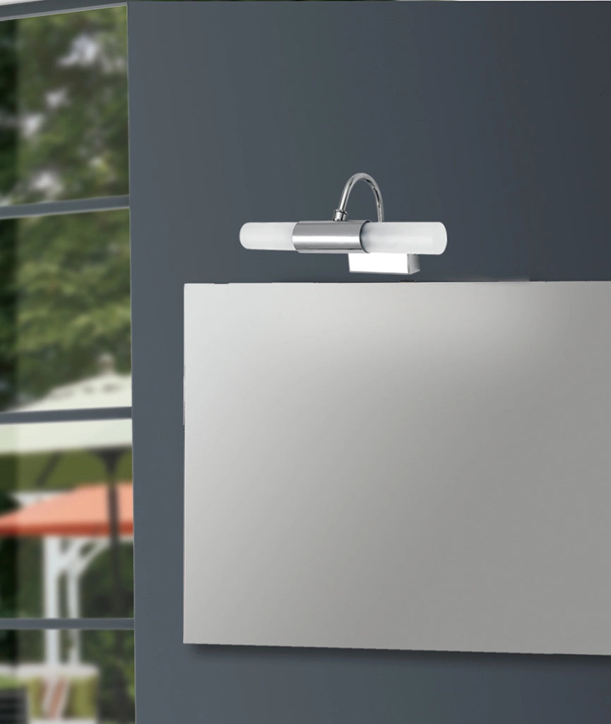 APPLIQUE DA SPECCHIO ROBY CROMO 2 LUCI ATTACCO G9 IP23 23X12X11CM