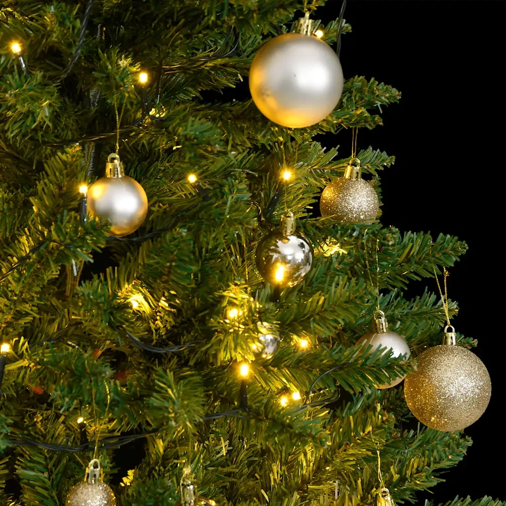 Albero Natale | Decorazioni natalizie Incernierato con 150 LED e Palline 150 cm