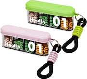Organizzatore di pillole impermeabile a acqua e polvere - Borsa portatile per medicamenti - 4 compartimenti - Box per piccole pillole - Porta pillole da viaggio - Protezione efficace contro l'umidità