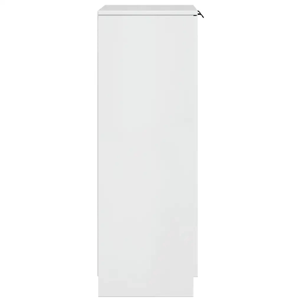 Scarpiera Bianco Lucido 59x35x100 cm in Legno Multistrato cod mxl 77882