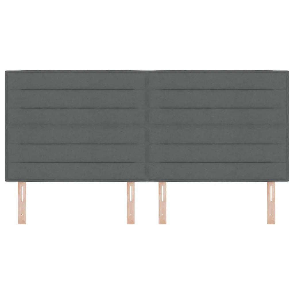 Testiera Grigio scuro 200 cm Tessuto 3337706