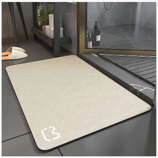 Matte di argilla di diatomea per bagno - Rapido assorbimento e antiscivolo - 1 pezzo - Materiale naturale