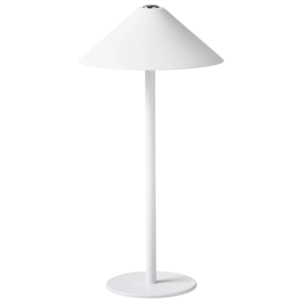 Lampada da tavolo in alluminio bianco con interruttore a sfioramento e cavo di ricarica USB senza fili stile moderno