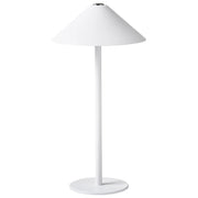 Lampada da tavolo in alluminio bianco con interruttore a sfioramento e cavo di ricarica USB senza fili stile moderno