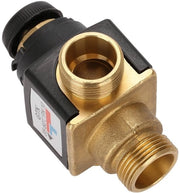 Valvola di miscela termoregolata 3 vie - DN20 - in rame - pressione di lavoro 1,6 MPa - gamma di temperatura 40-90°C - dimensioni 10 x 7 cm - valvola termoregolata