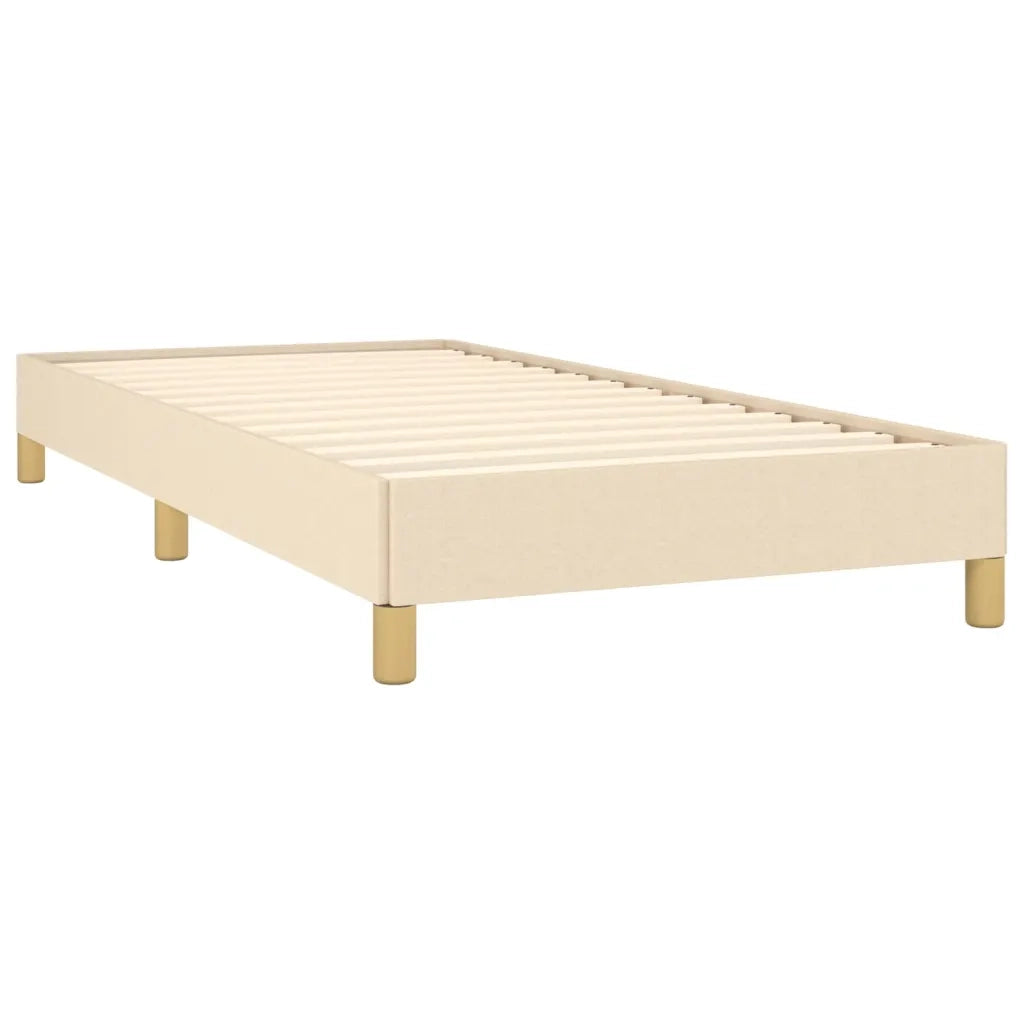 Giroletto senza Materasso Crema 90x200 cm in Tessuto