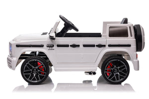 Macchina Elettrica per Bambini 12V con Licenza Mercedes AMG G 63 Bianca
