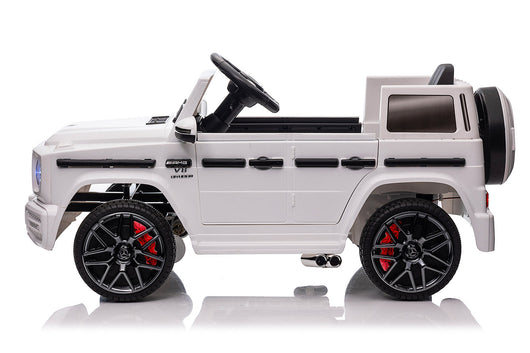 Macchina Elettrica per Bambini 12V con Licenza Mercedes AMG G 63 Bianca