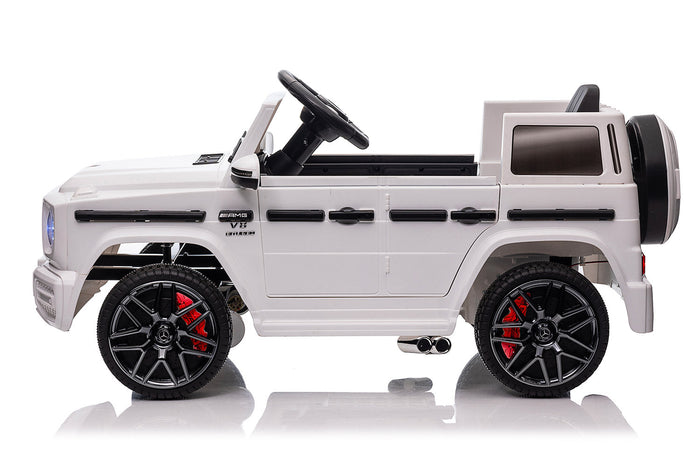 Macchina Elettrica per Bambini 12V con Licenza Mercedes AMG G 63 Bianca