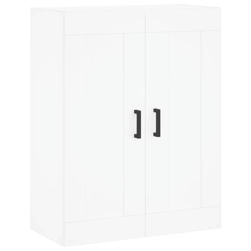Credenza Bianca 69,5x34x180 cm in Legno Multistrato 3200001