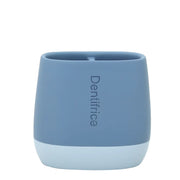 Porta spazzolini in poliresina azzurro - serie Seta