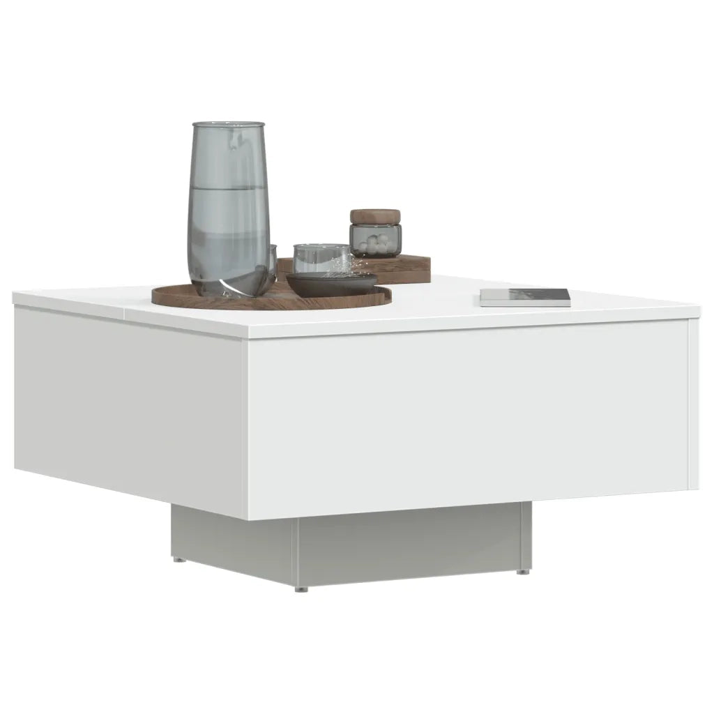 Tavolino da Salotto Bianco 60x60x31,5 cm in Truciolato cod mxl 14456