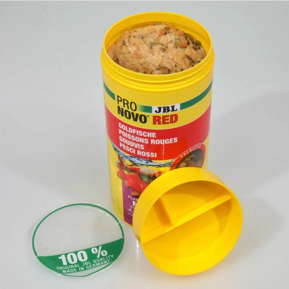 JBL ProNovo Red Flakes M - Mangime base in fiocchi per tutti i pesci rossi da 8 a 20cm Formato: 1000 ml