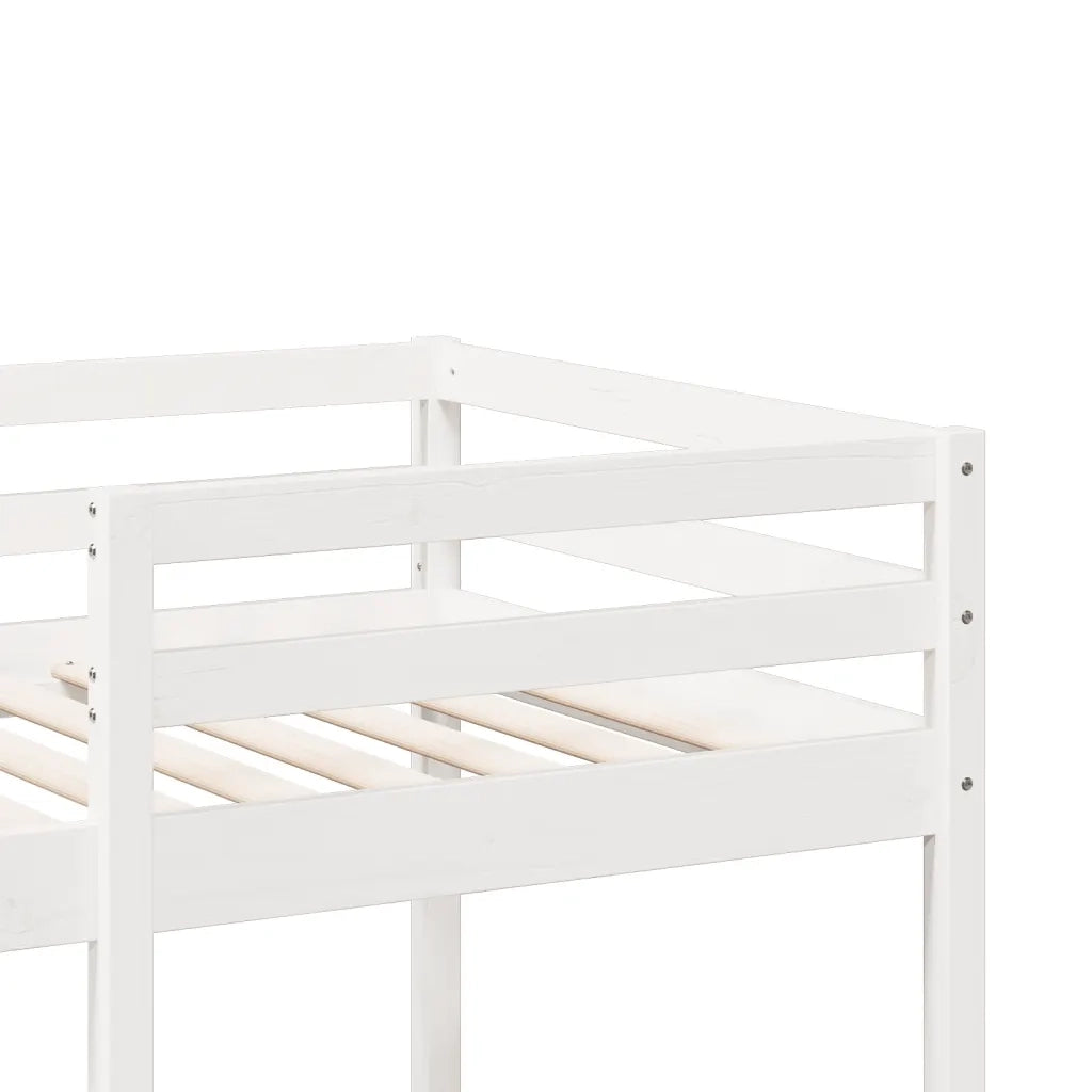 Giroletto Soppalco senza Materasso Bianco 90x190cm Legno Pino