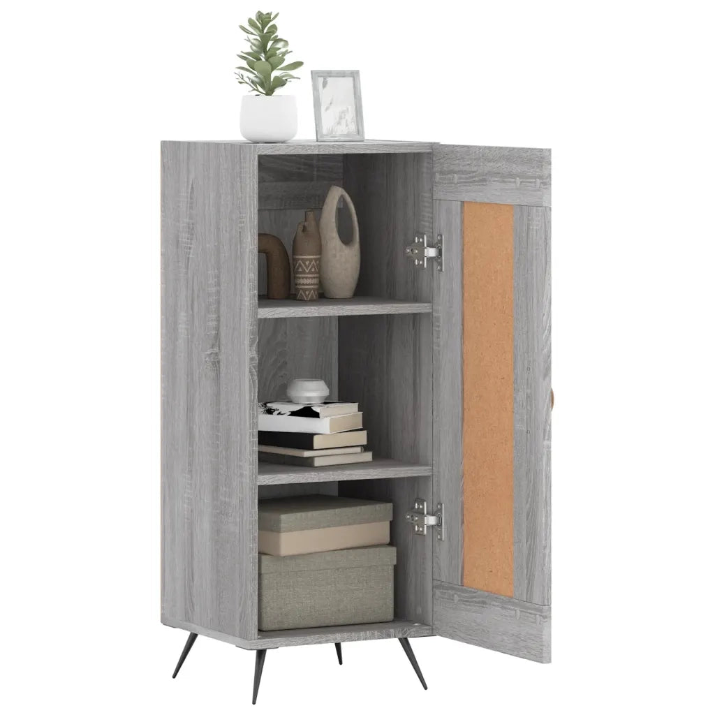 Credenza Grigio Sonoma 34,5x34x90 cm in Legno Multistrato 830418