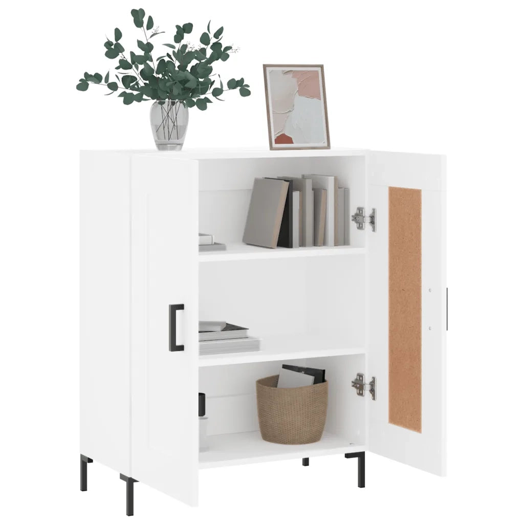 Credenza Bianca 69,5x34x90 cm in Legno Multistrato 830196