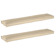 Set di Cuscini per Pallet 2 pz | Cuscini per sedie Beige 180 x 40 x 8 cm
