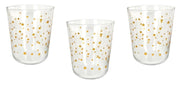 Set 3 Bicchieri da Tavola Natale Gold Sky Velo 310 cc Cerve