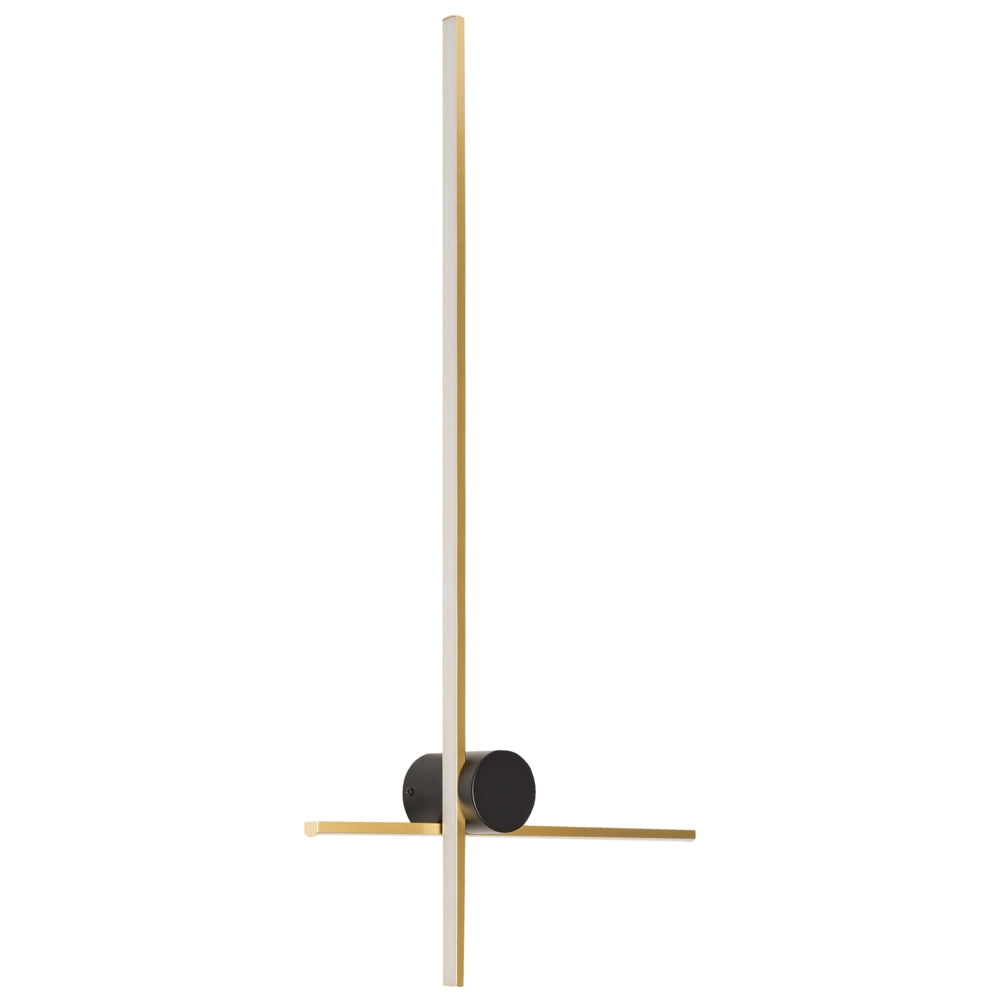 Lampada da parete a LED Oro Alluminio Nero Ferro Base 90 cm Luce Illuminazione Camera da letto Soggiorno Design Moderno