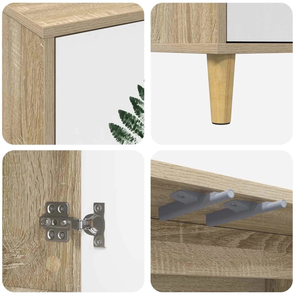 Mobile TV HANAU 102 x 33 x 50 cm Sonoma Legno ingegnerizzato 8007085