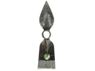 ZAPPINO TIPO FRANCIA CON PENNA ORSATTI  gr.550  cm.7,5x28,5h. occhio ø mm.28/30    IL CAMPO