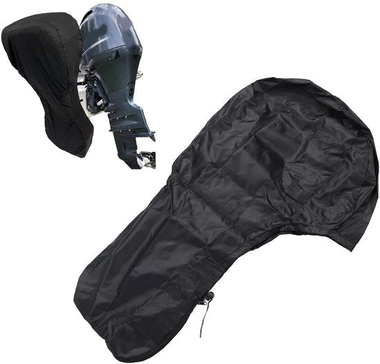 Custodia per motore esterno - Adatta per 100-150 CV - Tessuto Oxford 420D pesante - Impermeabile - Compreso sacchetto di trasporto - Installazione semplice - Copertura del motore