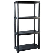 Libreria a 4 ripiani 130 cm in plastica nera 02_0000648