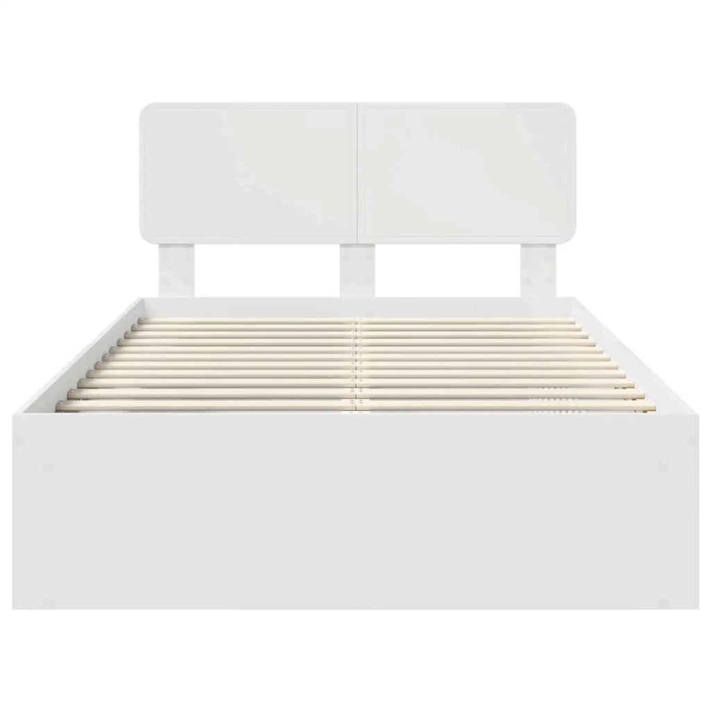 Struttura del letto Bianco 120 x 200 cm Pino massello 3412096