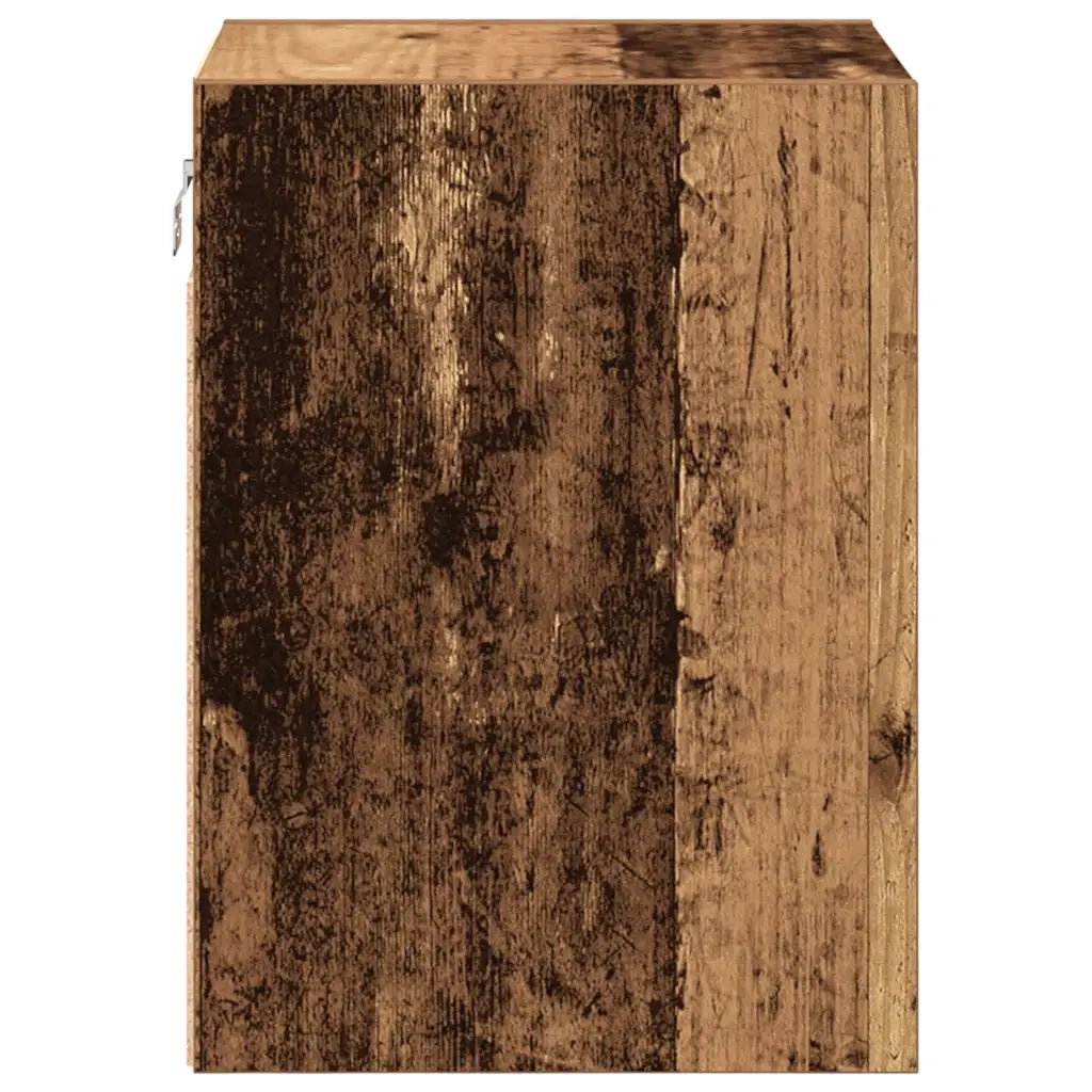 Pensili per Garage 2 pz Legno Antico in Legno Multistrato 860622