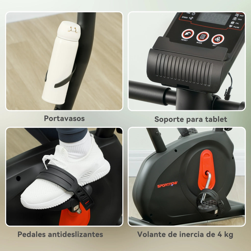 Bicicletta Fitness ¨C Minimal ¨C 88x50.5x131.5 cm Nero