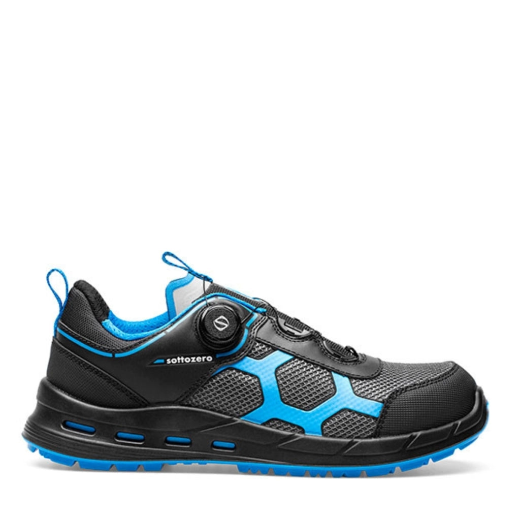 Scarpe da Lavoro Antinfortunistiche Basse con Rotore S3S ESD Ultra Leggera e Traspirante | Sottozero Modello UFO Plus 41