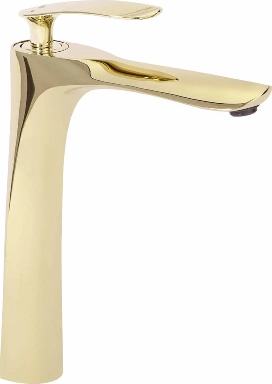 Wastafello con rubinetto in oro - Rea Orbit Gold High