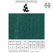Rete ombreggiante verde scuro 100% ombra totale doppio tessuto 1,20 h x 100 metri