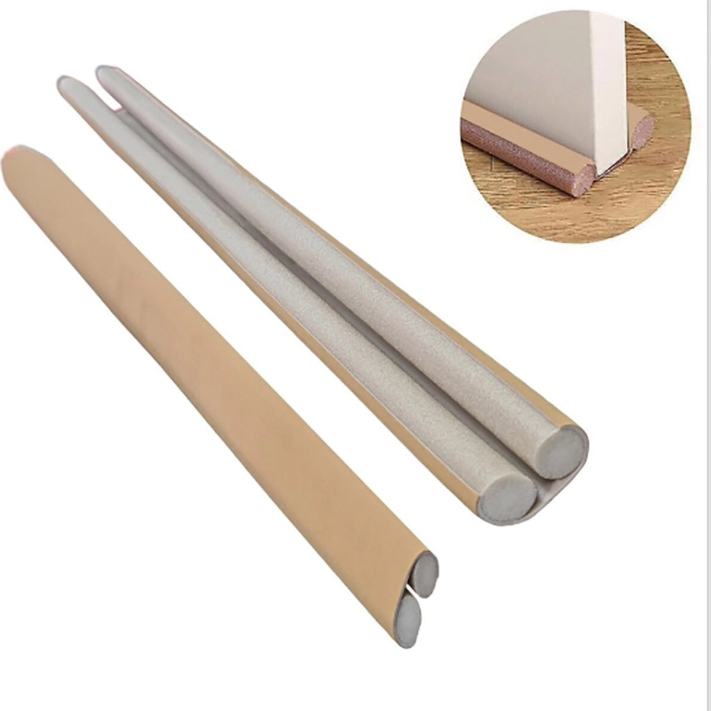 PARAFREDDO SOTTOPORTA ISOLANTE ISOLAMENTO 95CM PARASPIFFERO MARRONE CHIARO