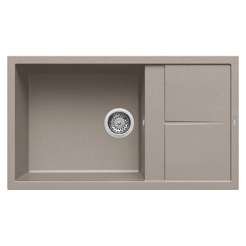 Lavello Elleci Incasso 1 vasca 86x50 Unico 410 Granitek Grigio Tortora LGU41043