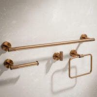 Set Accessori Da Bagno Grid Brush Copper 4 Pezzi