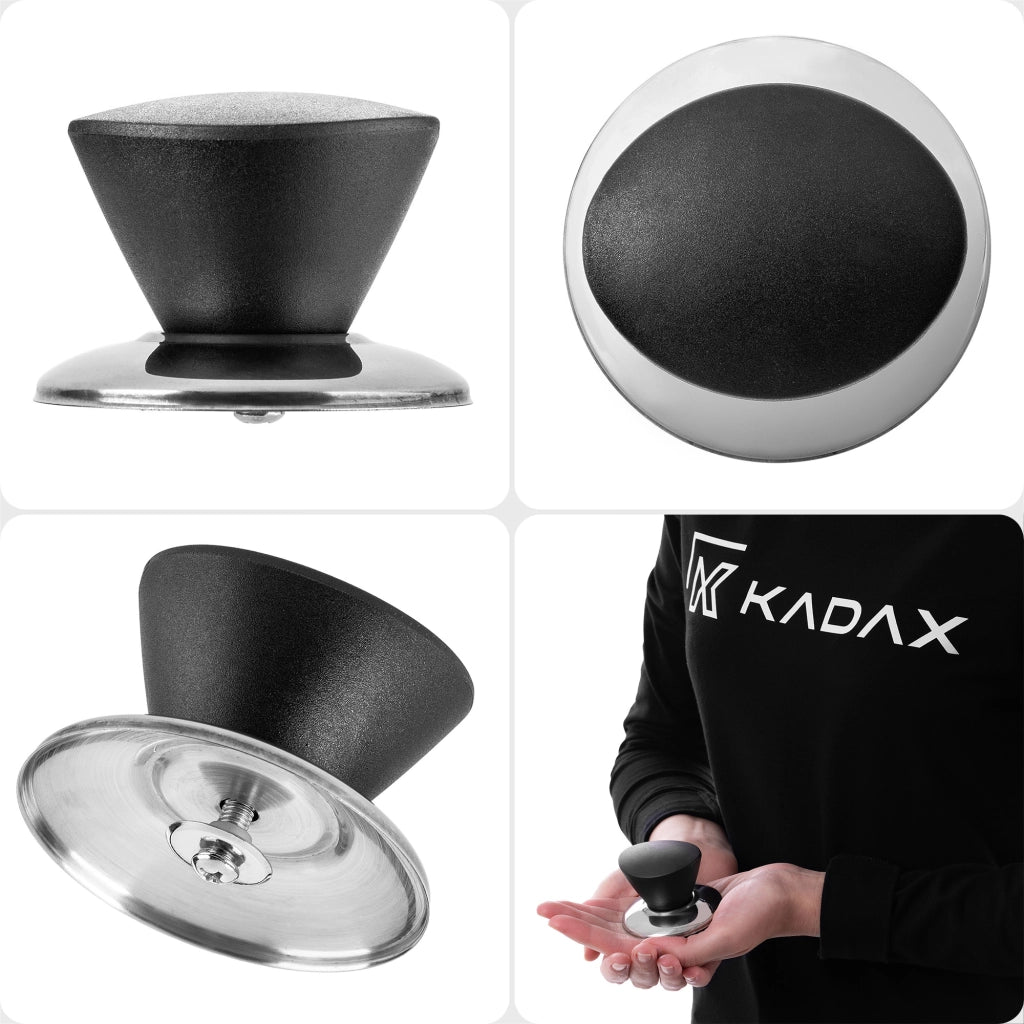 Pomello per coperchio KADAX, pomello per coperchio pentola, pomello per padella, nero, 4 pezzi