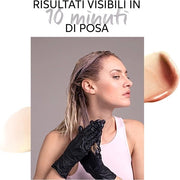 Maschera Colorante per Capelli con Olio di Avocado - Cambia il Colore dei Capelli con una Tinta Naturale - 150 ml Pennello per Capelli