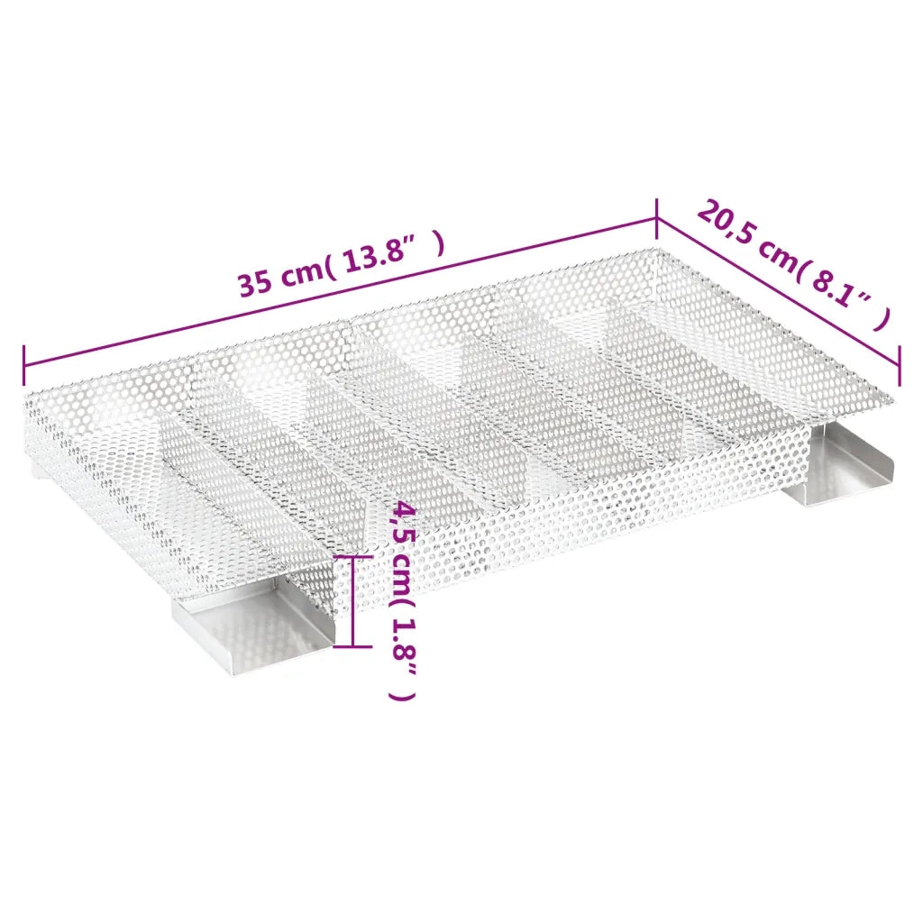 Generatore di Fumo Freddo 8 Camere 35 cm in Acciaio Inox CFW8472158