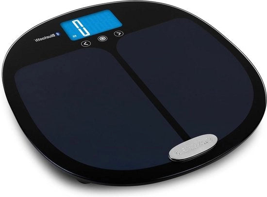 Pianeta Digitale Weegschaal con App Bluetooth - Misura Peso, Composizione Corporea e BMI - 8 Memorie Utenti - Connettività con Smartphone via App - Nero