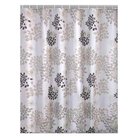 TENDA DOCCIA IN POLIESTERE 'CAFFE'' 240x200 cm - Bianco/Beige/Marrone - GEDY