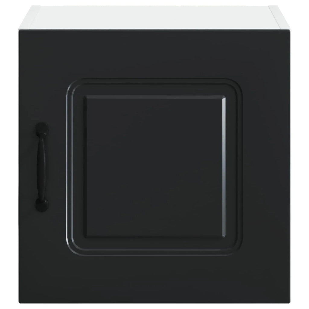 Set di 2 pensili da cucina moderni efficienti per riporre oggetti 40 x 31 x 40 cm in legno composito nero 02_0053556