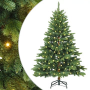 Albero di Natale Artificiale-Albero Natalizio con 150 LED Verde 150 cm PE e PVC 322290