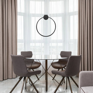 Lampada Da Soffitto Led App1398-cp Black 50cm