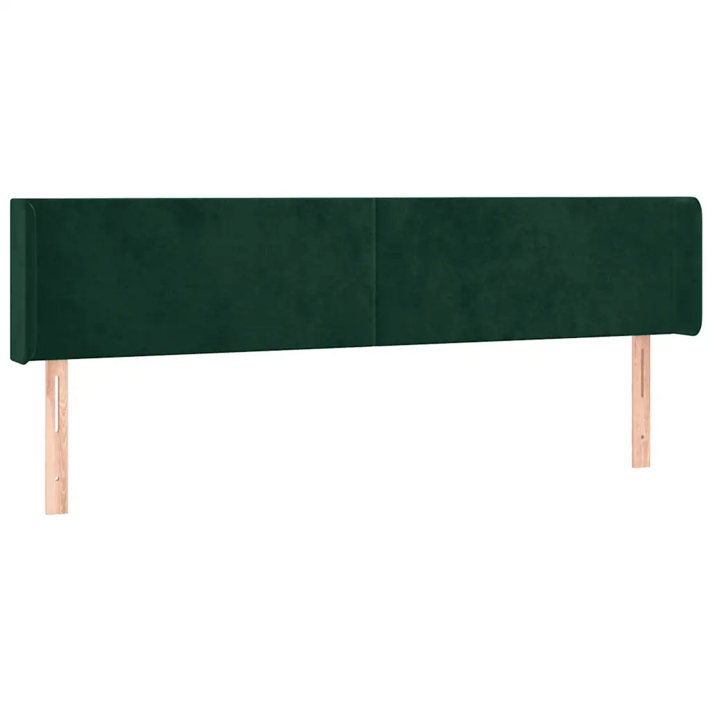 Testiera a LED Verde Scuro 183x16x78/88 cm in Velluto 3123019