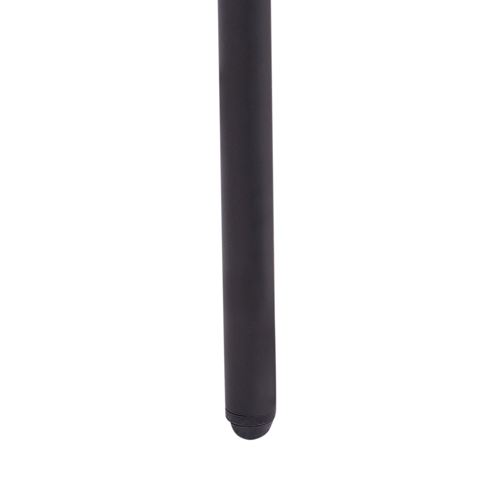 Set di 2 sedie da pranzo Rivestimento in poliestere arancione Schienale in rattan naturale a treccia viennese Gambe in metallo nero Sgabelli senza braccioli